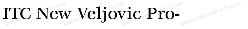 ITC New Veljovic Pro字体转换
